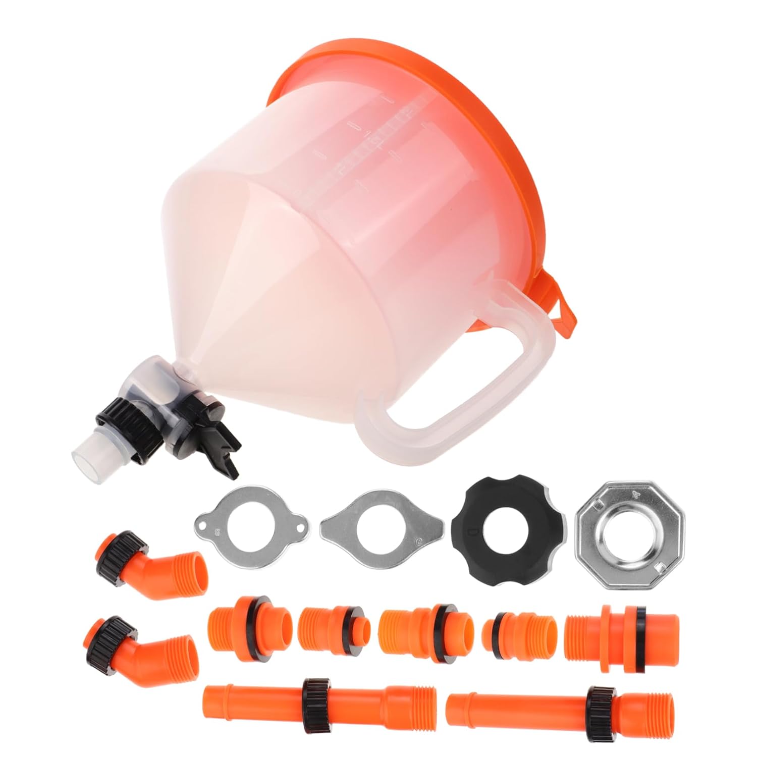 Mikinona Cooling System Funnel Accessory Set Radiator Filling Tool Kit Universal Car Coolant Handling Kit