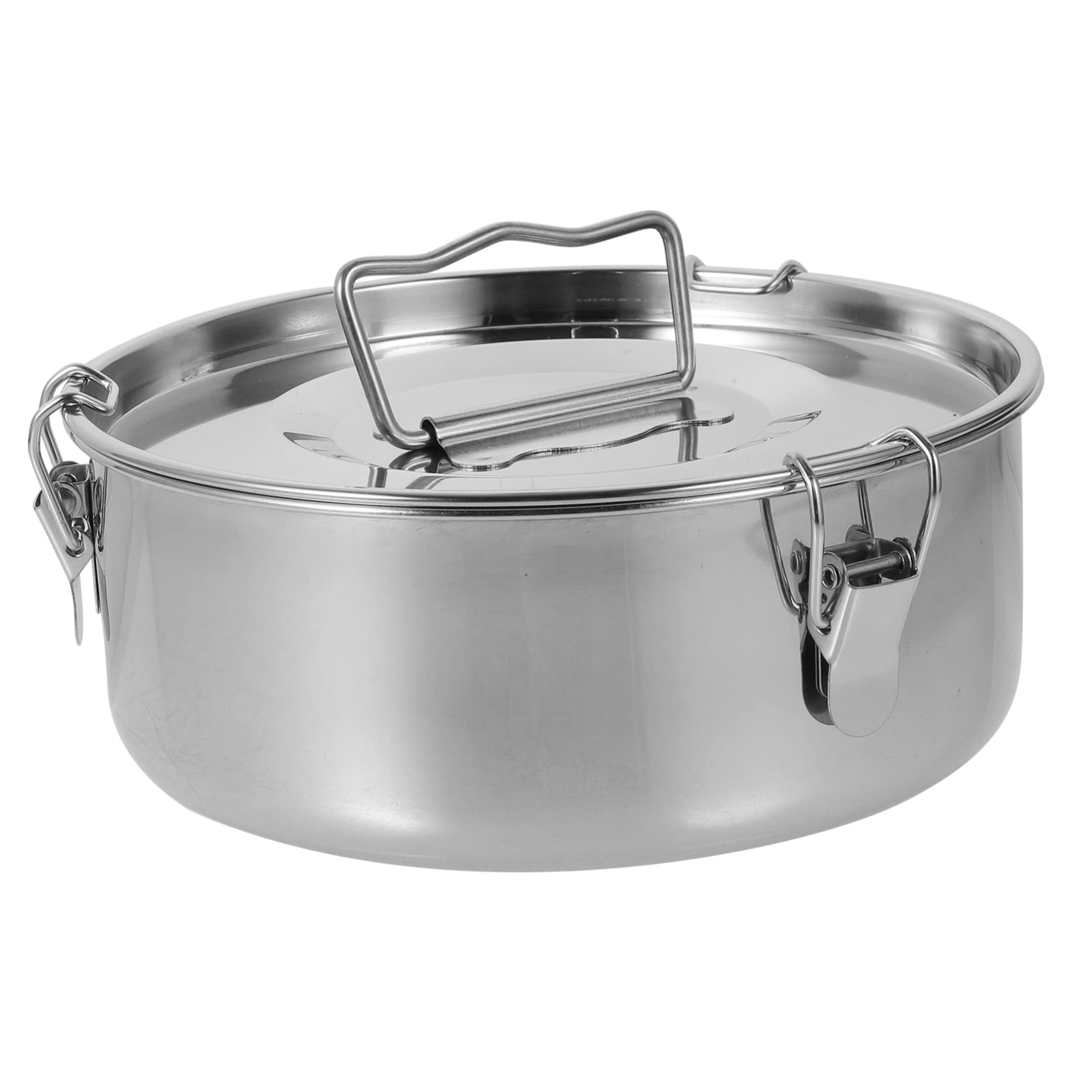 Molde para Flan de Acero Inoxidable con Tapas y Asa | Plata, No se Deforma con Facilidad, para Hornear y Cocinar al Vapor, Apto para Bollos y Patatas