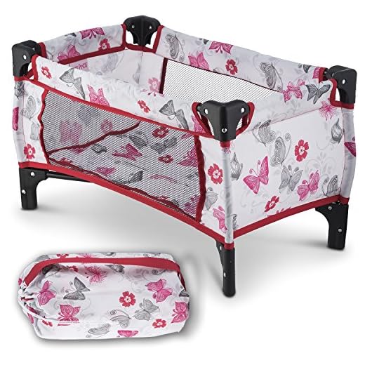 Litti Pritti Take Along Travel Crib Pack and Play Accessory for Dolls - Perfect for 18" Dolls