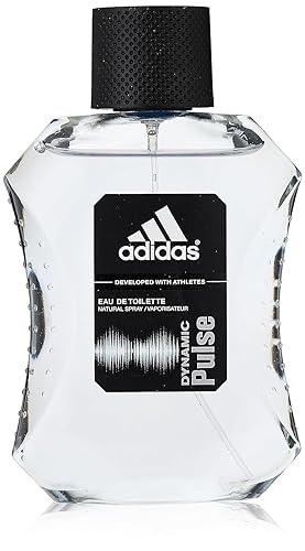 Dynamic Pulse Eau De Toilette Spray por Adidas, Desarrollado con Atletas para Hombres, 3.4 Onzas