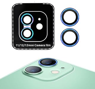SUWEI Camera Lens Protector,for iPhone 111212mini,Aluminum Alloy Ring Cover,Screenprotector Shield, Precise Positioning of The Mounting Plate, Dazzling Colors (SSVX-FBA-A0803101-1.3x1.5X1MR)