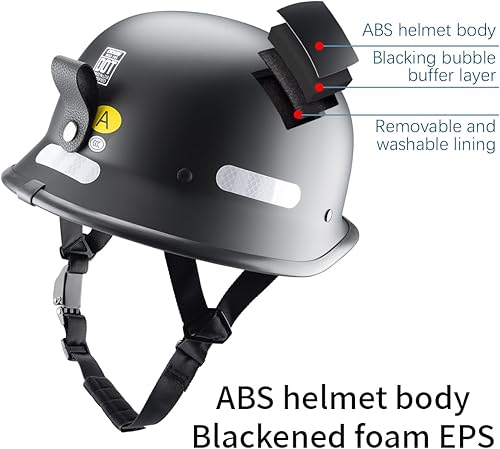 Miniatura 6 de Casco de motocicleta Halfs Shell Casco estilo alemán Motocicletas Cascos para Chopper Cruiser Bike