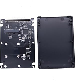 BIBABLYKE MSATA to IDE2.5 inch Adapter Card Enclosure Box M.2 SATA SSD to 2.5" IDE Converter Support 2230 2242 2260 2280 SSD
