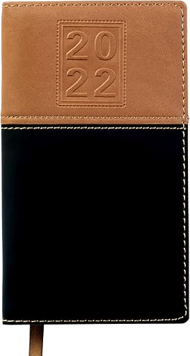 2022 Pocket Planner/Pocket Calendar: Includes 14 Months (November 2021 to December 2022) / 2022 Weekly Planner/Weekly Agenda/Monthly Calendar Organizer (Black/Brown - Pack of 1)