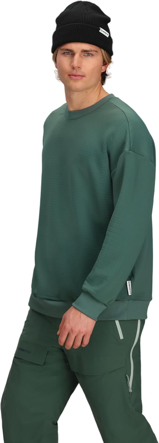 Obermeyer Mens Explorer Tech Crew, Stylish Warmth and Breathable Layer for Snow and Ski