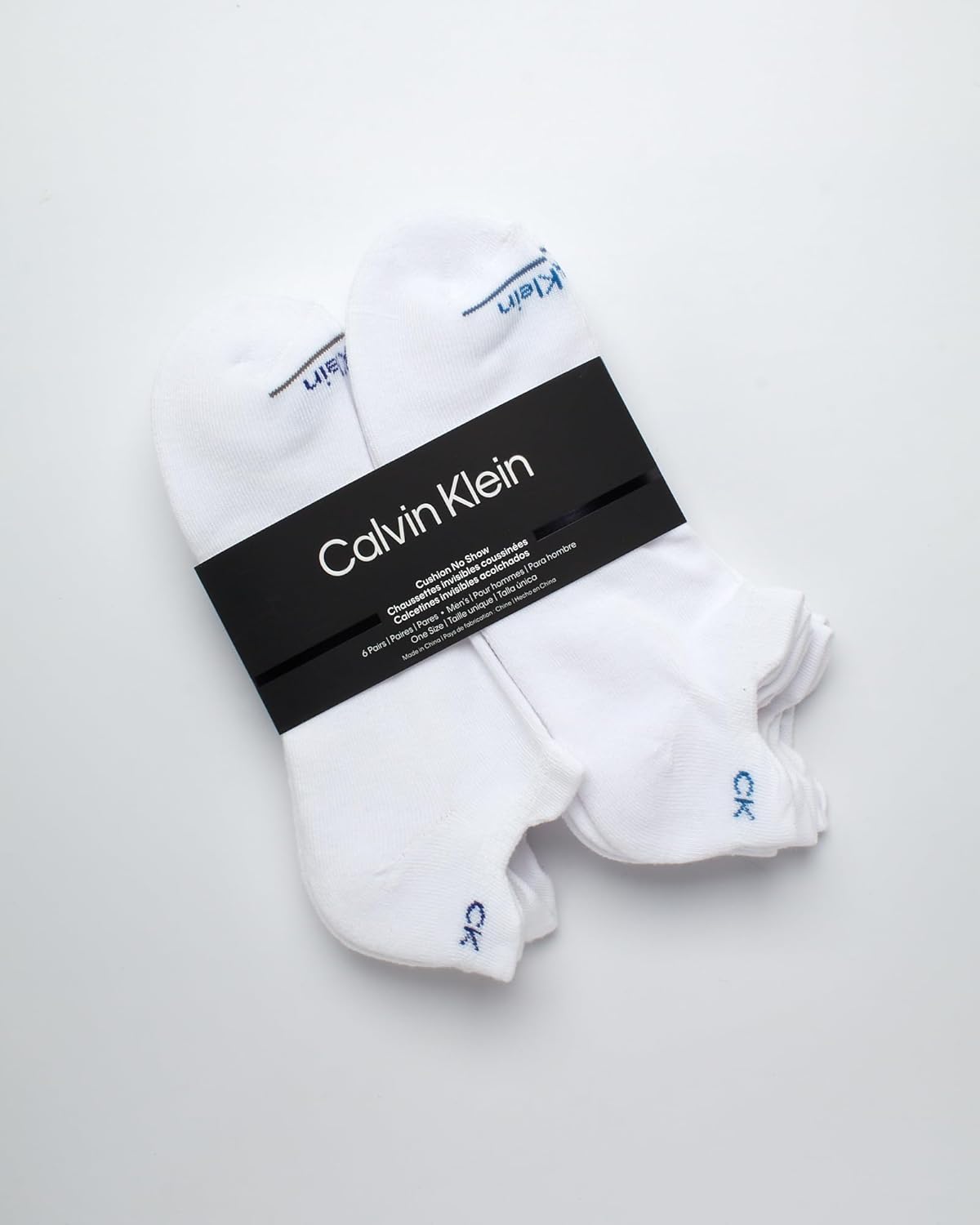 Calvin Klein Mens No Show Socks - 6 Pack Performance Cushioned Low Cut Tab Athletic Socks for Sneakers & Loafers (Size: 7-12) - Image 2