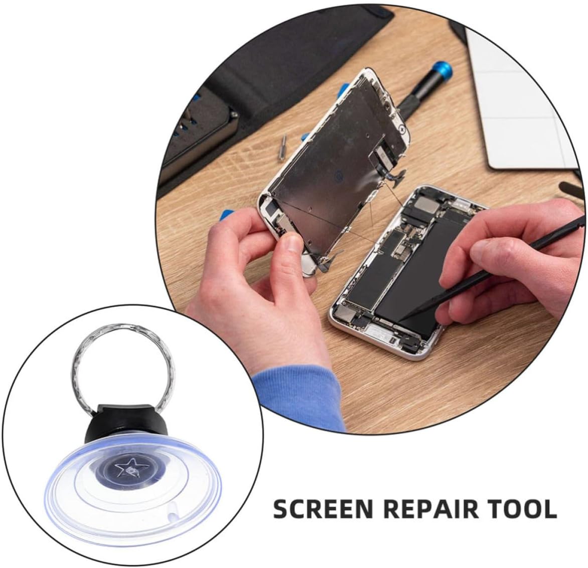 Mobile Phone Suction Cup with High Reusability and Enhanced Repair Efficiency Repair Tool Kit 10pcs PVC Material for Tablets and Computer Screens for Professional Use