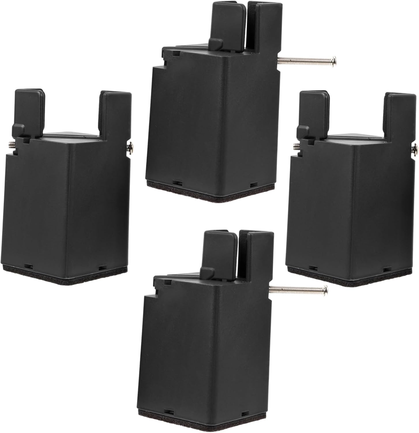 4pcs Adjustable Furniture Risers Bed Lifters for Table Sofa and Desk Legs and Material Easy Installation for Height and Enhanced Comfort