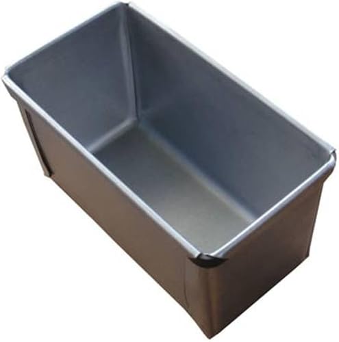 Commercial Alusteel Single Bread Loaf Pan - Heavy-Duty Aluminized Steel Baking Tin with Reinforced Wire Rim for Sandwich Bread & Yeast Dough