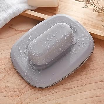 1pc Window Screen Cleaning Brush with Flat Surface, Idea Used for Sofa, Wall, Cleaning Tools - Grey