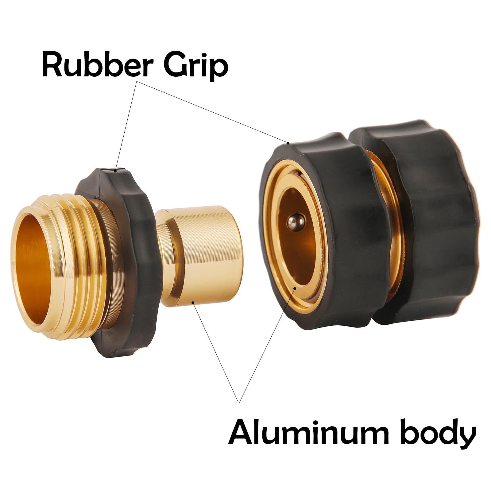 Quick Connect Hose Fittings - 6 Pack -3