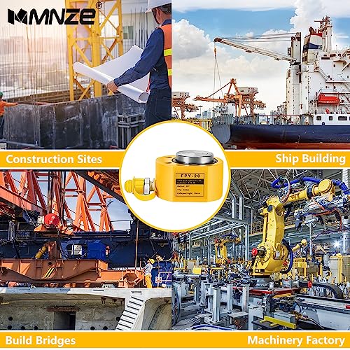 Image of 20T 13mm /0.51 inch Stroke Hydraulic Cylinder Jack Mini Hydraulic Ram Jack Porta Power Retract Automatically Split Single Acting Lifting Cylinders for Machinery Ship Bridge Construction