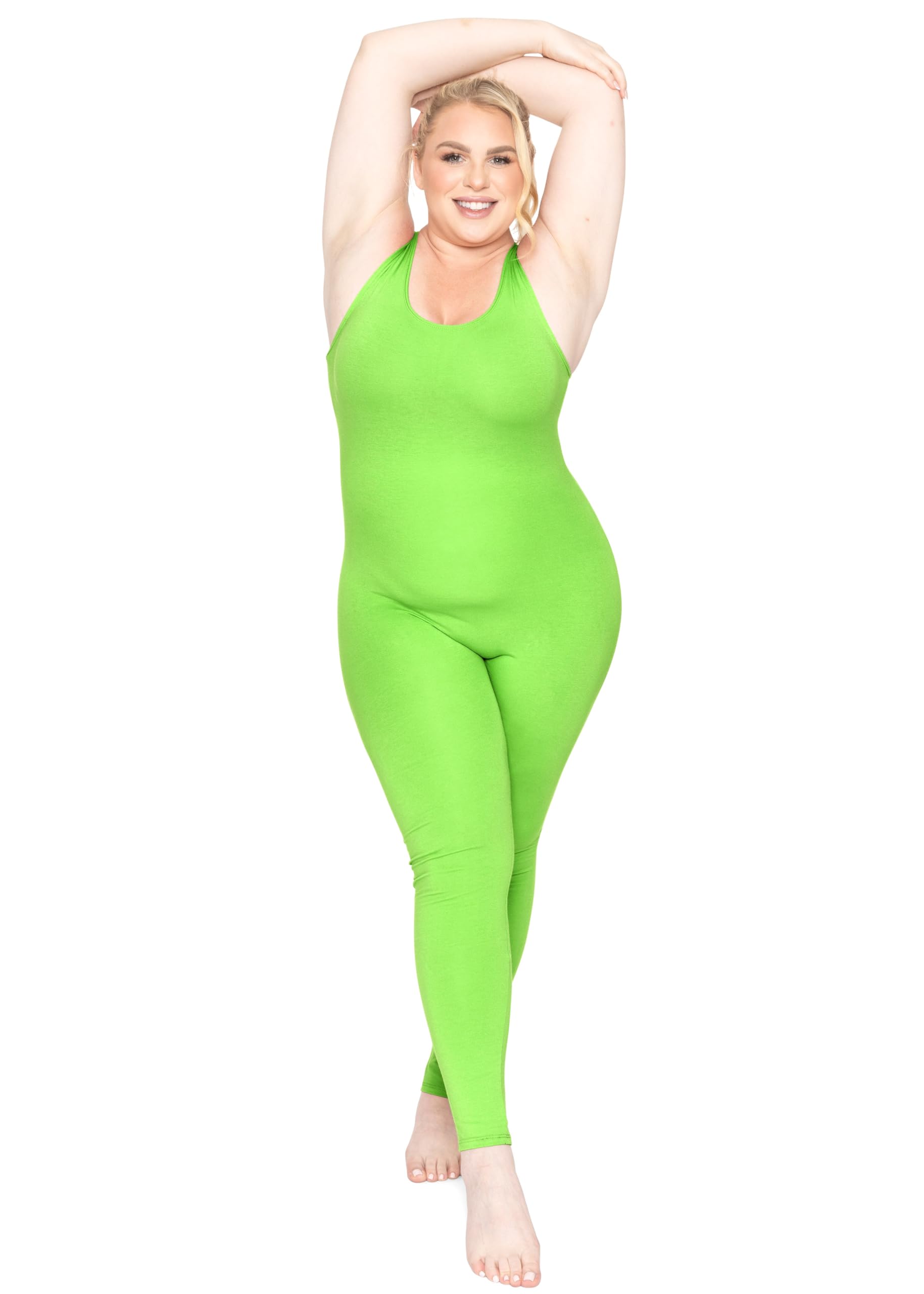 STRETCH IS COMFORT Women's Plus Size Teamwear Cotton Tank Unitard