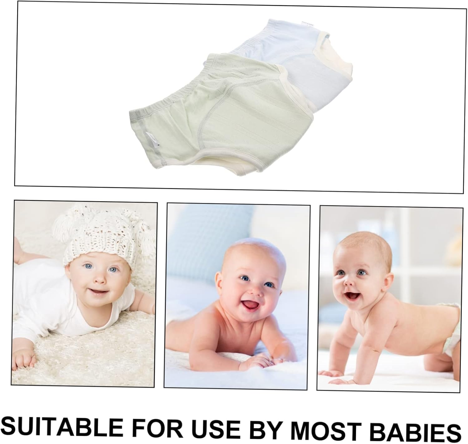 6pcs Cotton Training Pants for Toddlers Potty Training Underwear Absorbent Padding