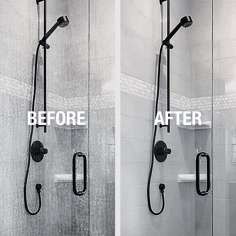 Miniatura 2 de GlassGuard Removedor de manchas de restauración de vidrio para limpiar puertas de ducha  Limpiador de vidrio para manchas de agua dura, manchas de