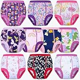 BIG ELEPHANT 10-Packs Training Underwear Absorbent Toddler Potty Trained Pants for Boys and Girls, 5-6Y