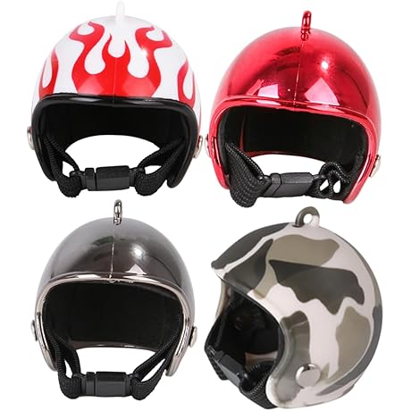 Abaodam 4Pcs Chicken Helmet Chicken Accessories, Small Bird Hat Headwear, Tiny Pet...