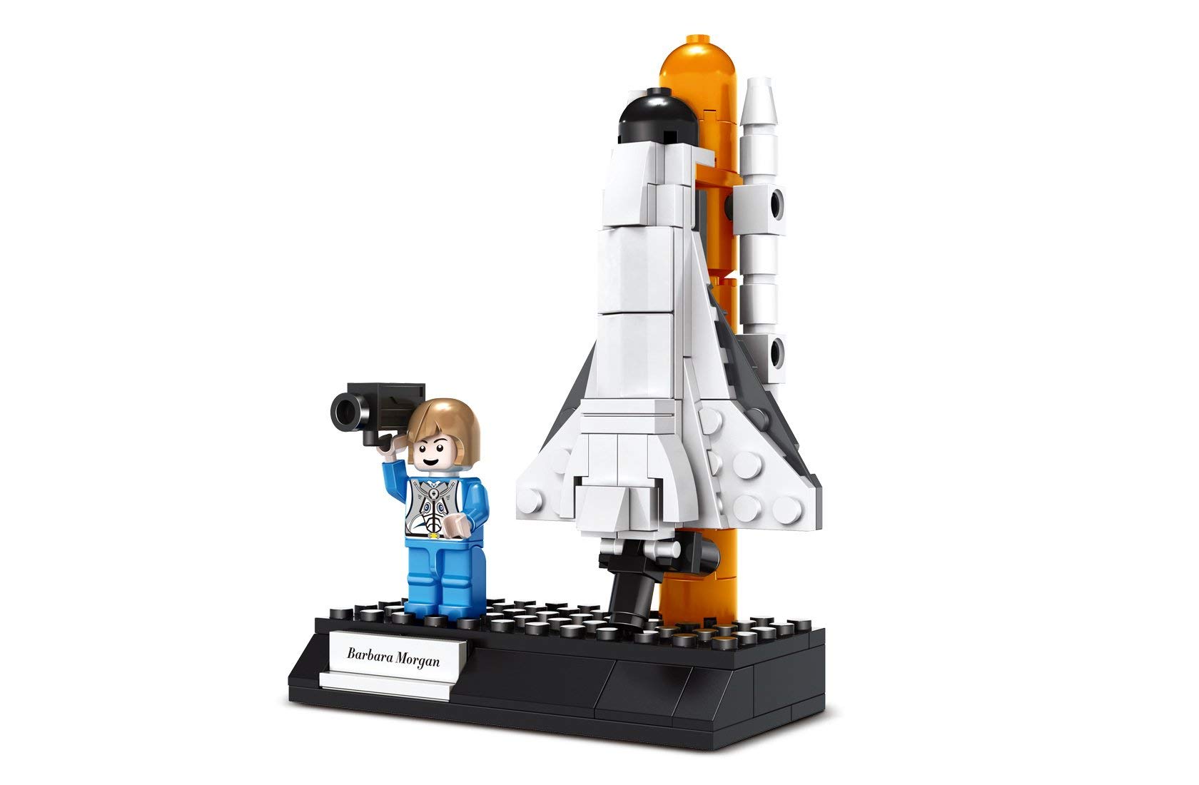 Wange Space Shuttle and Barbara Morgan Building Blocks Set - 103 Pieces