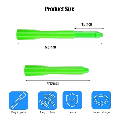 Miniatura 2 de 12 piezas que brillan en la oscuridad bajo luz negra UV pintura corporal cara, kits de pintura corporal neón brillante para niños, adultos,