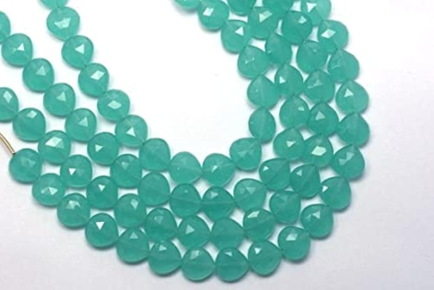 Quartz aqua blue perles cœur 10mm LKBEADS pour l'enfilage de bijoux DIY