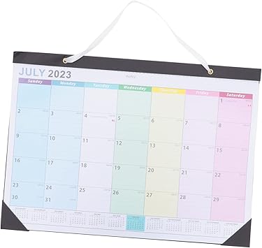 Tearable Calendar Countdown Wall Calendar Sturdy Hanging Planner for Home School Office Monthly Art Design Blank Space for Goals and Events