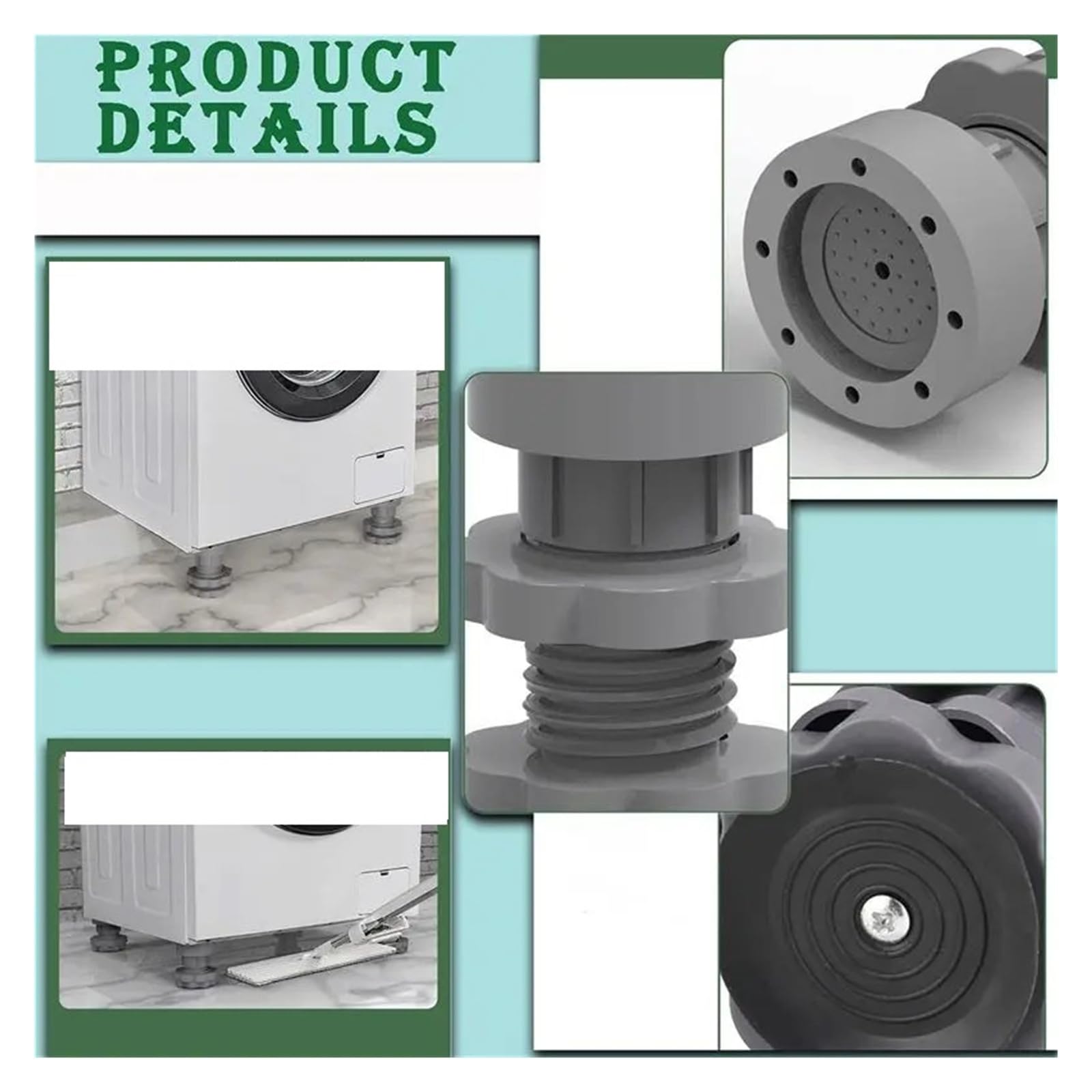Almohadillas Antivibración For Pies, Compatibles Con Lavadoras, Secadoras Y Refrigeradores
