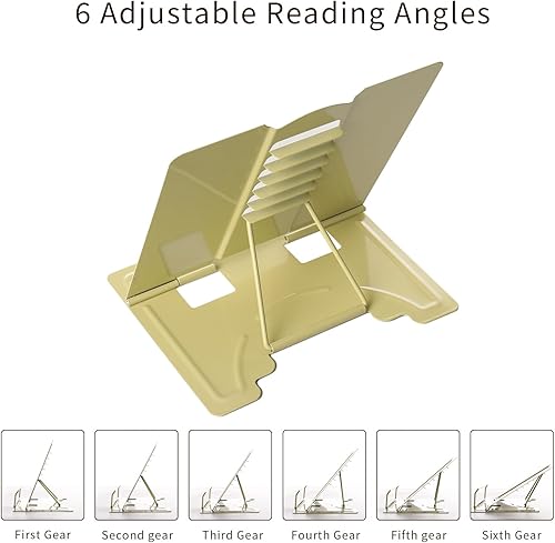 Miniatura 6 de Soporte de libro de metal ajustable para lectura