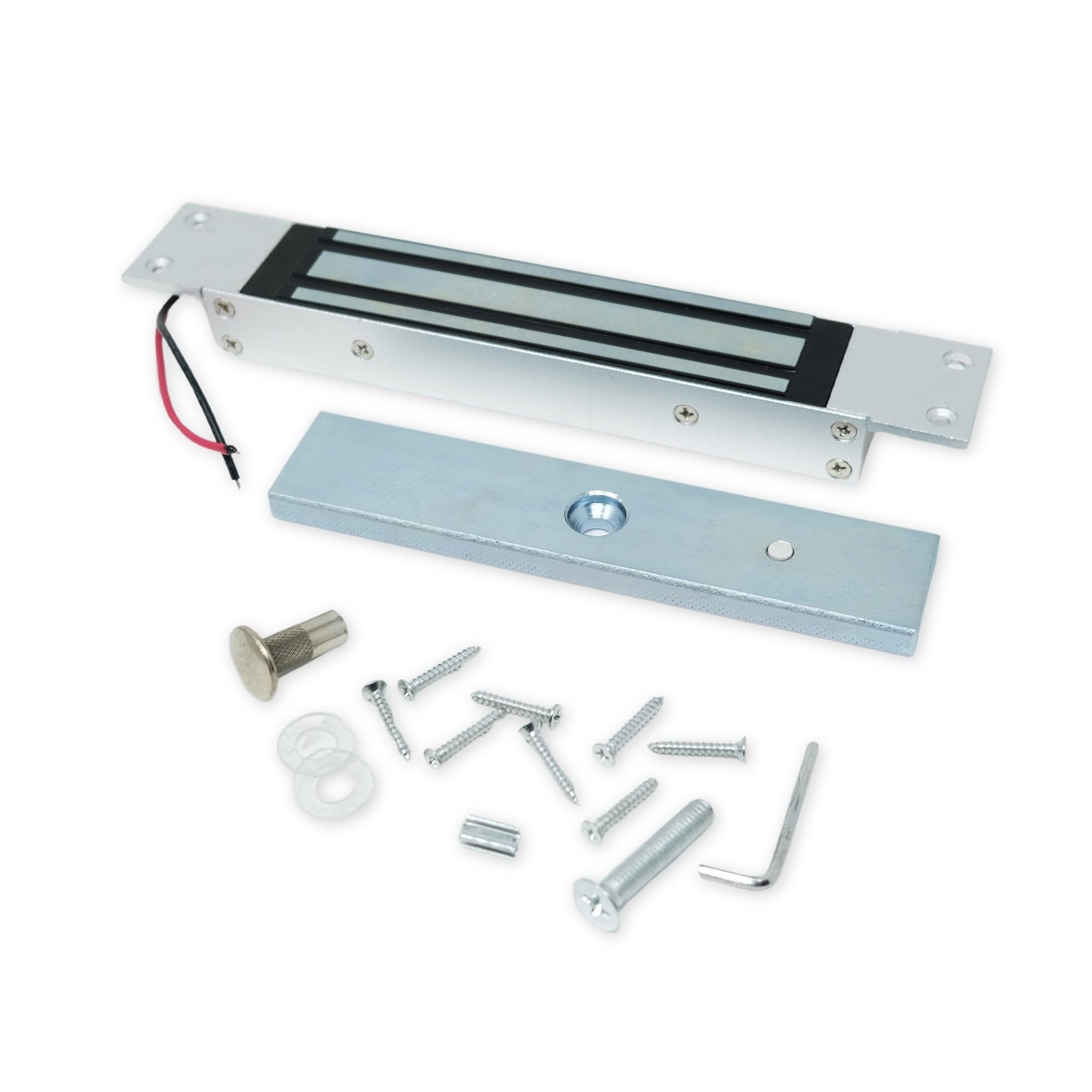 First4magnets Silver 258Mm X 43Mm X 26Mm Concealed Magnetic Door Lock - 280Kg Pull