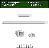 Vista 6 de Extensiones de bajada de canalón de lluvia Ogutter, extensor de bajada flexible para drenaje de agua de lluvia, tubo de drenaje de bajada extensible