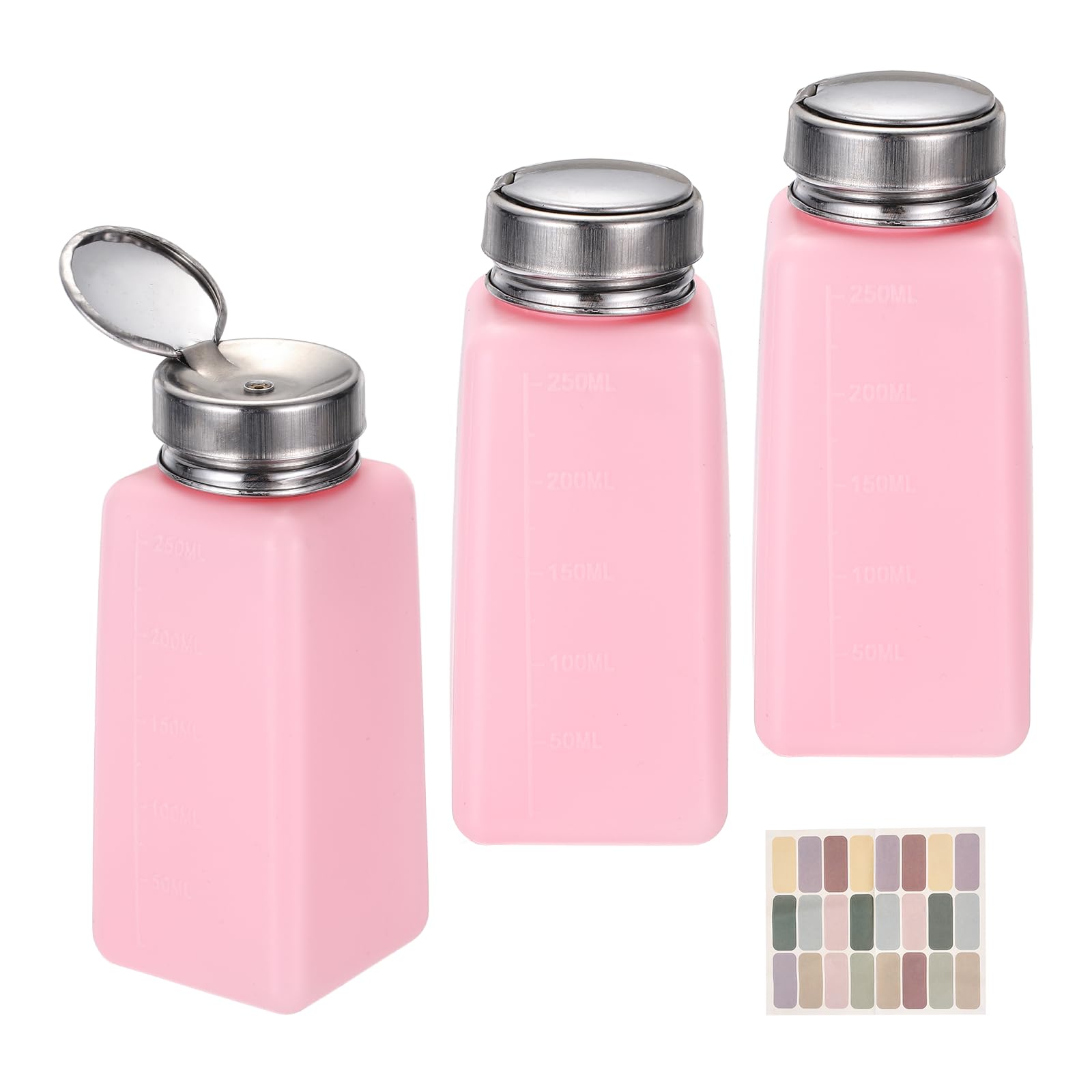 Distributeur de solvant à pression 250ml flacon pompe alcool acétone démaquillant