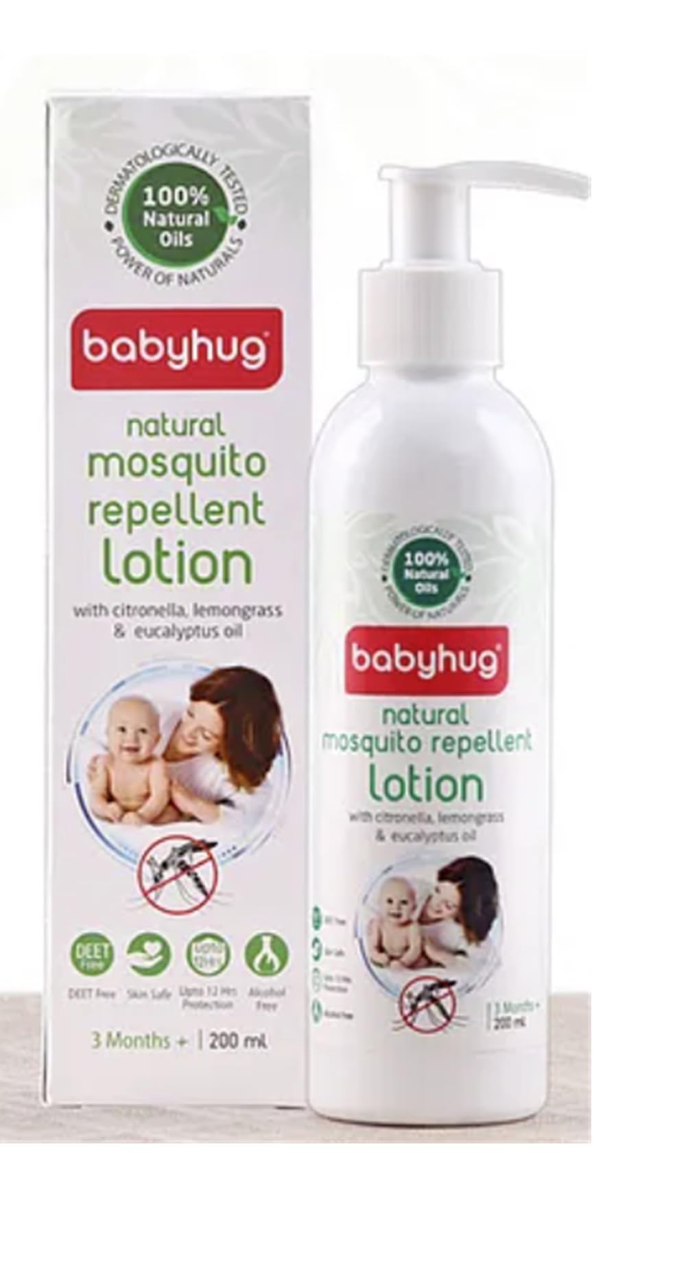 Babyhug Natural Mosquito Repellent Lotion, 200 ml, with Citronella, Lemongrass and Eucalyptus Oil-picture-11