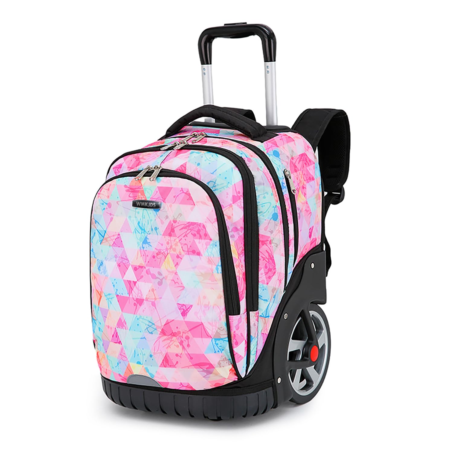 WMKJDS Rolling Backpack, 55L (14.5gal) Backpack with Wheels for Business, Waterproof Backpack with Dual Handles and Silent Large Wheels, Carry on