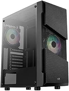 Aerocool Menace Saturn RGB Tower Case, Black, Tempered Glass