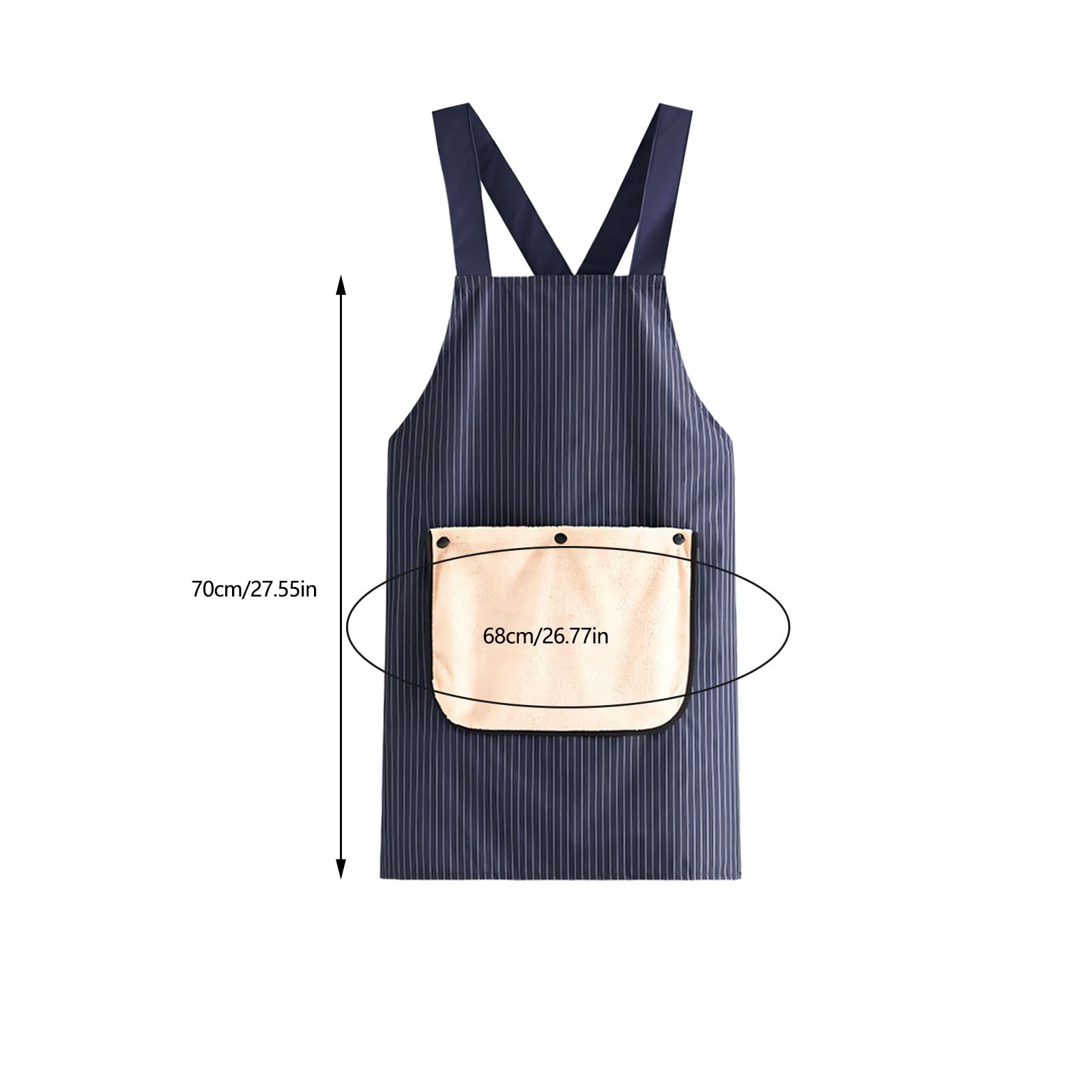 Küchenschürze mit Handwischtuch und Taschen