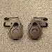 STRC Brass Front Steering Knuckles, Black: TRX-4 (1Pr)