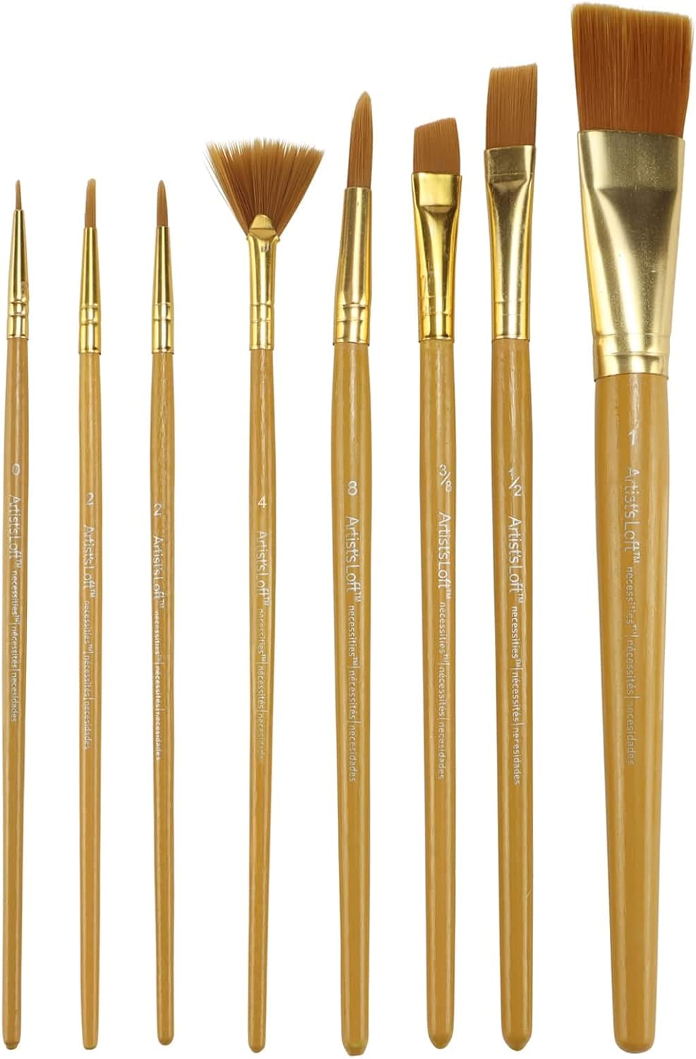 Artist's Loft 50 Piece Super Value Foam Brush Set - Ideal for Varnishing, Staining, Painting, Arts & Crafts - 1 Pack