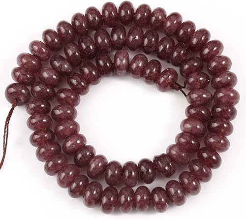 Miniatura 10 de Youllyuu Cuentas de chakra de Angelite Jades de 0.197 x 0.315 in, cuentas de piedra espaciadora sueltas naturales para hacer joyas, pulseras