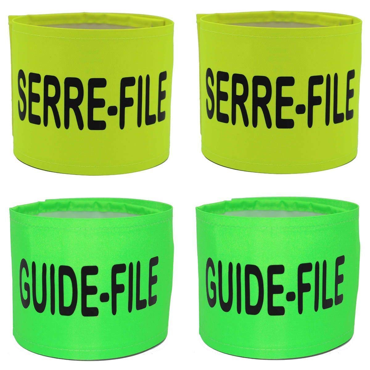 PATOUTATIS - Lot 4 brassards sécurité serre file et guide file
