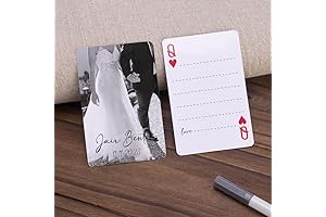 Personalized Poker Card Wedding Guest Book