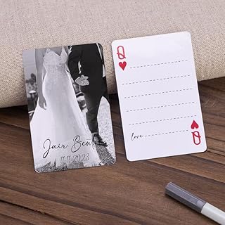 Wedding Guest Book Alternative, Custom Playing Cards, Blank Cards, Personalized Poker Cards, Unique Wedding Keepsake, Standard