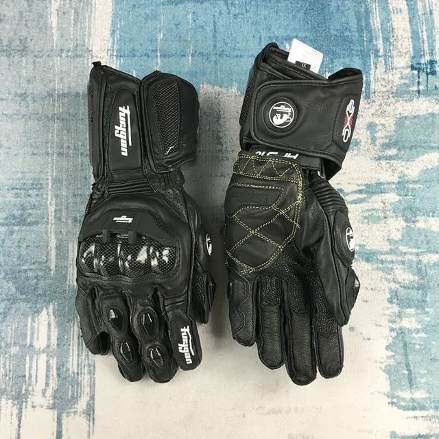 AEPRO - Furygan AFS 10 Motorcycle Gloves Long Knight Carbon Fiber Drop Protection Leather Wear Breathable Riding Glove