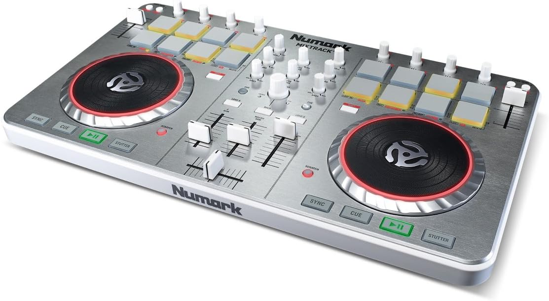 Amazon.com: Numark Mixtrack II USB DJ Controller with Trigger Pads ...