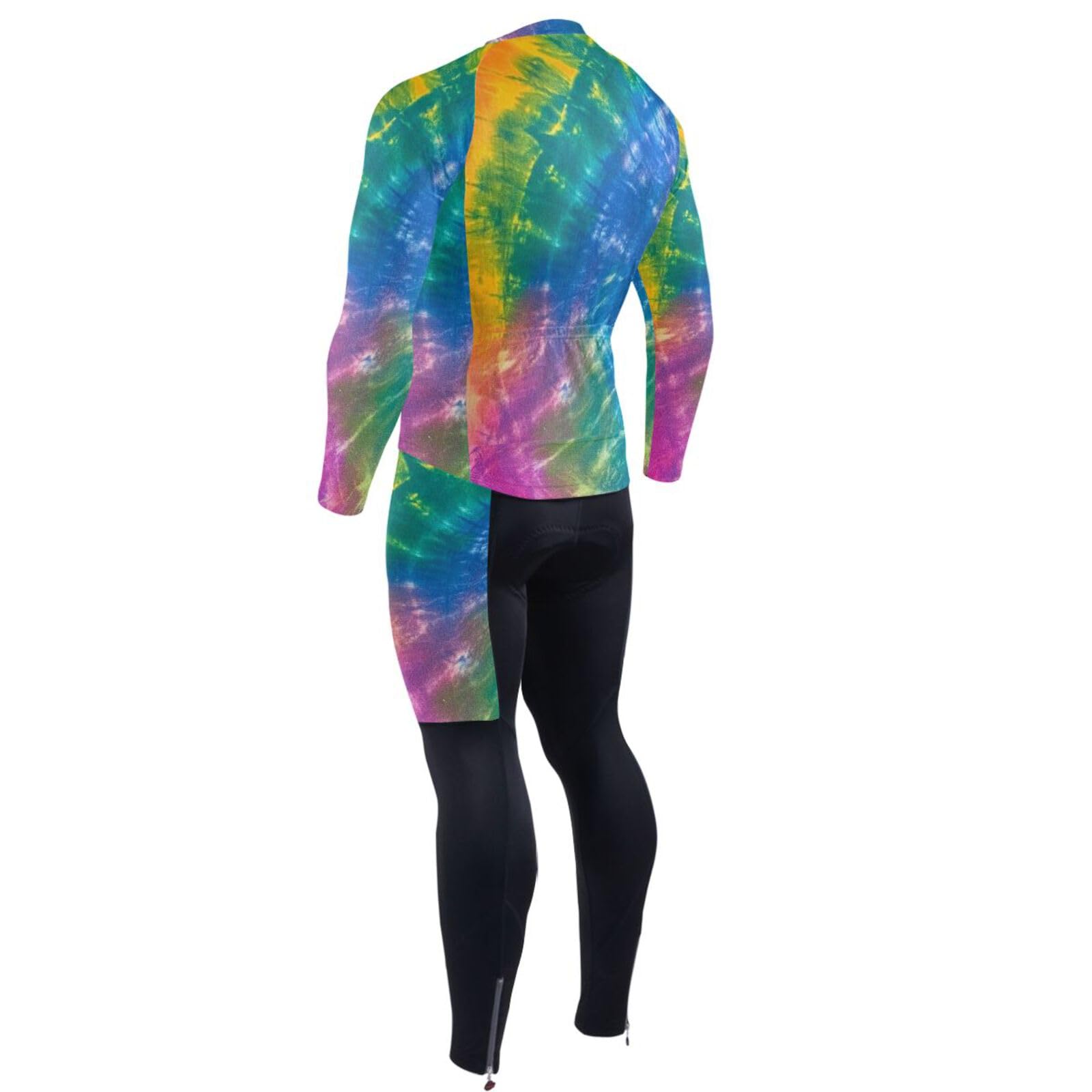 Kaltes Wetter Radtrikot mit Taschen Windbreaker Radshirts für Herren 3D gepolstert