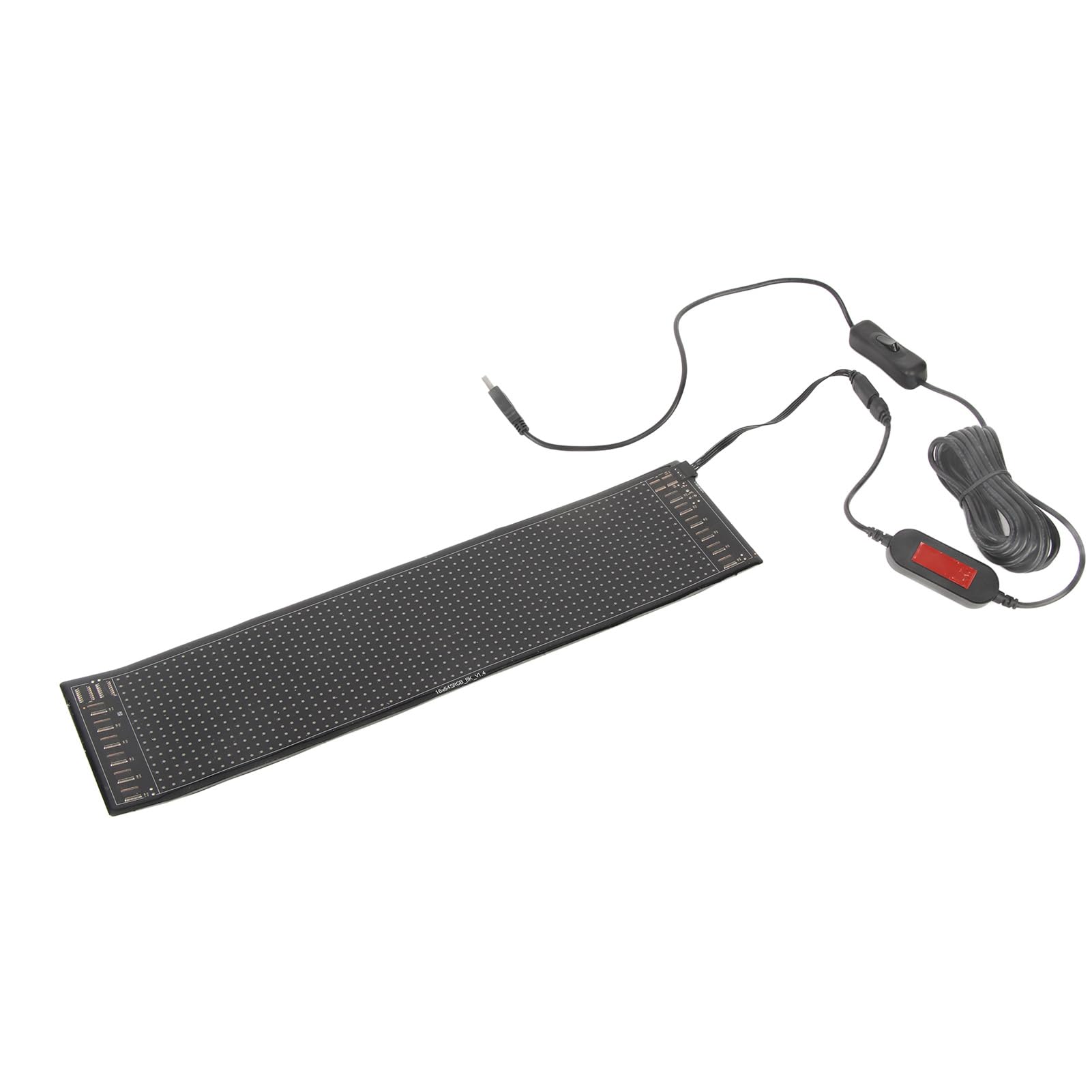 Flexibles RGB-LED-Bildlaufschild, Langlebiges Werbedisplay für Partys, Geschäfte, Autos, 36 X 8,4 Cm, IP67