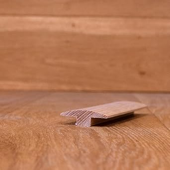 5/8" x 2" x 3ft White Oak T-Moulding, Solid Hardwood