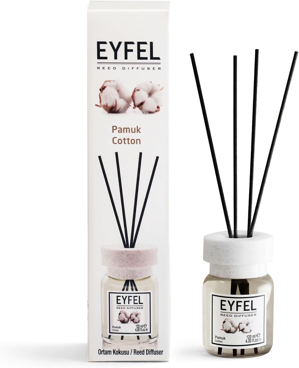 EYFEL Reed Diffuser, Cotton- 120ml : Amazon.ae: Health