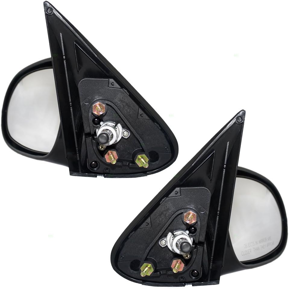 Driver and Passenger Manual Remote Side View Mirrors Compatible with 00-06 Sentra 963025M100 963015M100