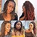 Leeven 12 Inch Passion Twist Crochet Hair 8 Packs Blonde Pre Twisted Passion Twist 3 Tone Ombre Pre Looped Bomb Twist Bohemian Short Curly Synthetic Braiding Hair for Women #1B/27/613