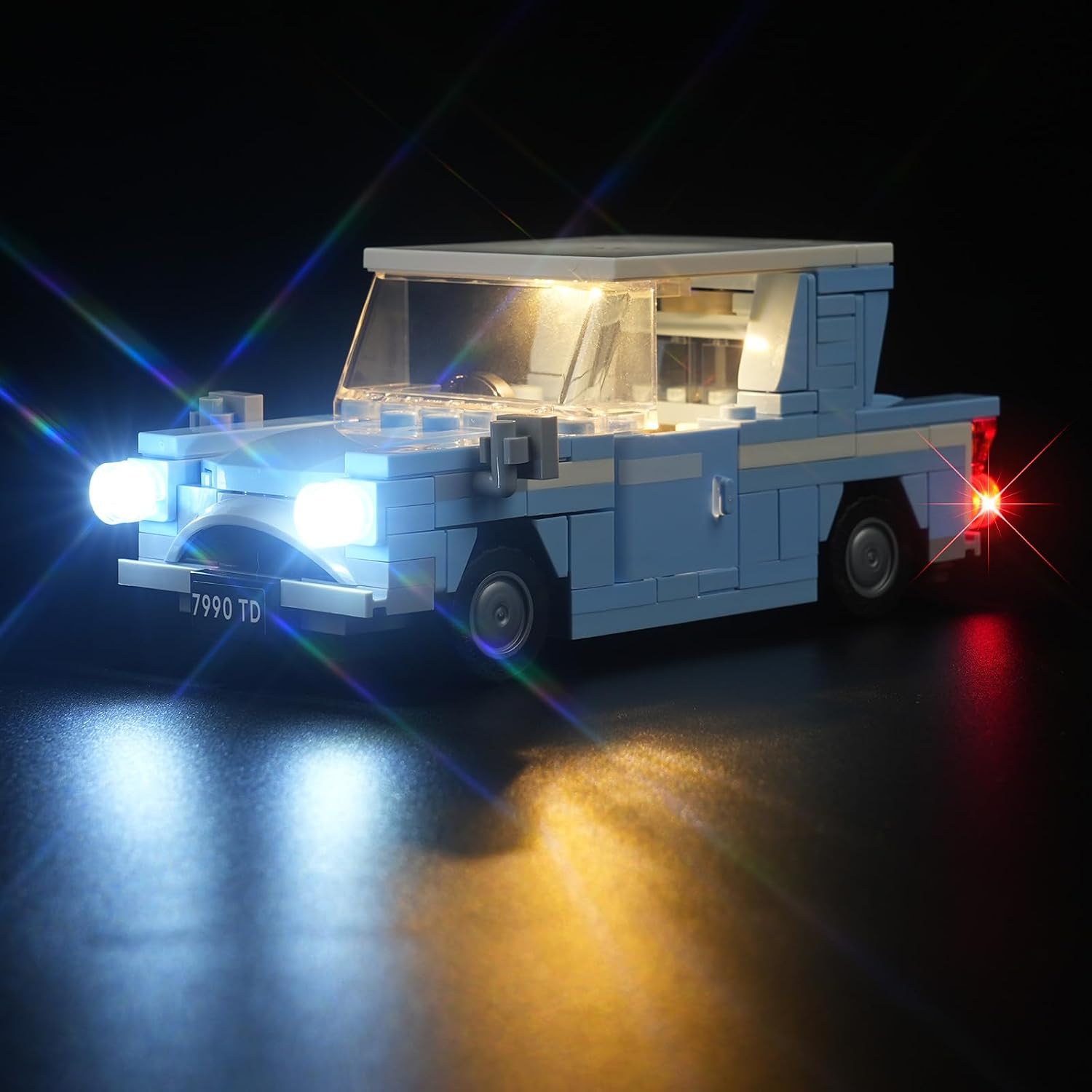 LED Lighting Kit for Harry Potter Flying Ford Anglia, Compatible with Lego 76424 Building Block Models (No Lego Set Included)