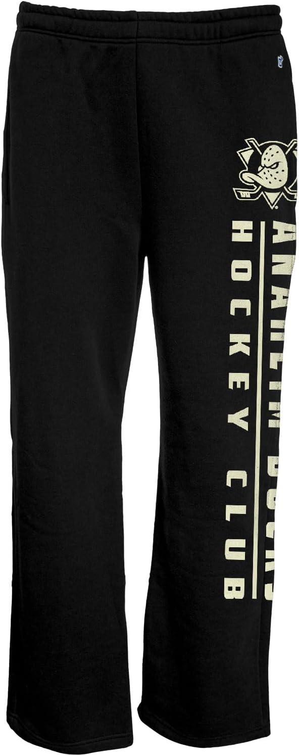 Blue 84 Men's NHL Officially Licensed Sweatpants Pop Echo Black - Image 3